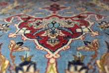 Load image into Gallery viewer, Green Hand Made Silk Base Carpet