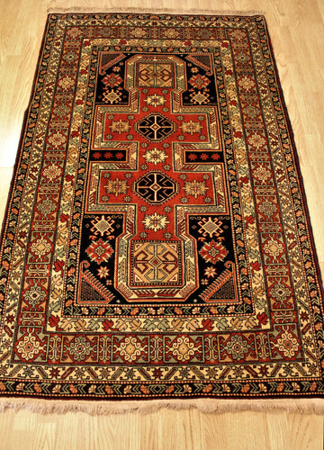 Hand Made Armenian Kazak with Kufic Border Design