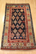 Load image into Gallery viewer, Blue Hand Made 100 year old Caucasian Carpet