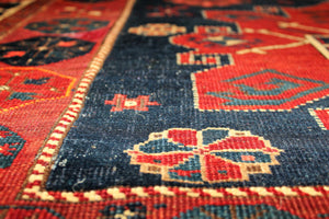 Red Hand Made Caucasian Carpet - Collectors Item