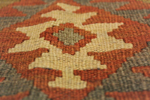 Hand Made Brown Wool Carpet