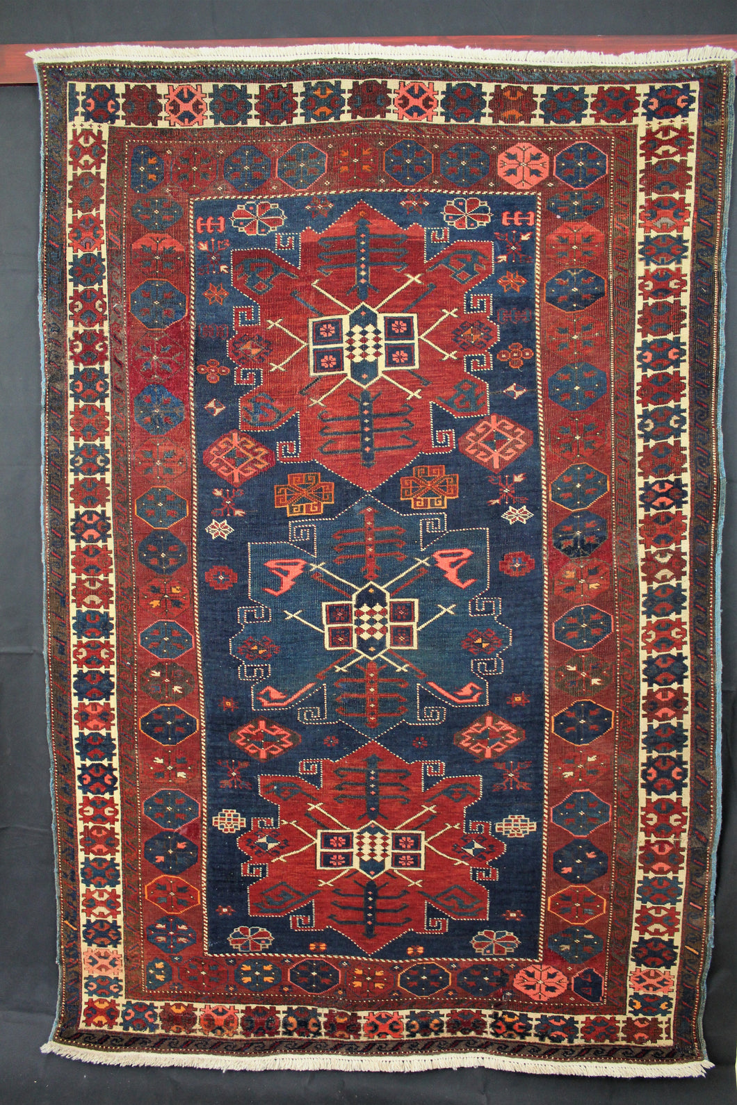 Red Hand Made Caucasian Carpet - Collectors Item