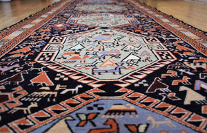 Hand Made Soumak Runner - Lined with Silk