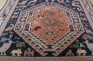 Hand Made Soumak Runner - Lined with Silk