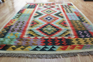 Hand Made Afghani 'Kabul' Kilim